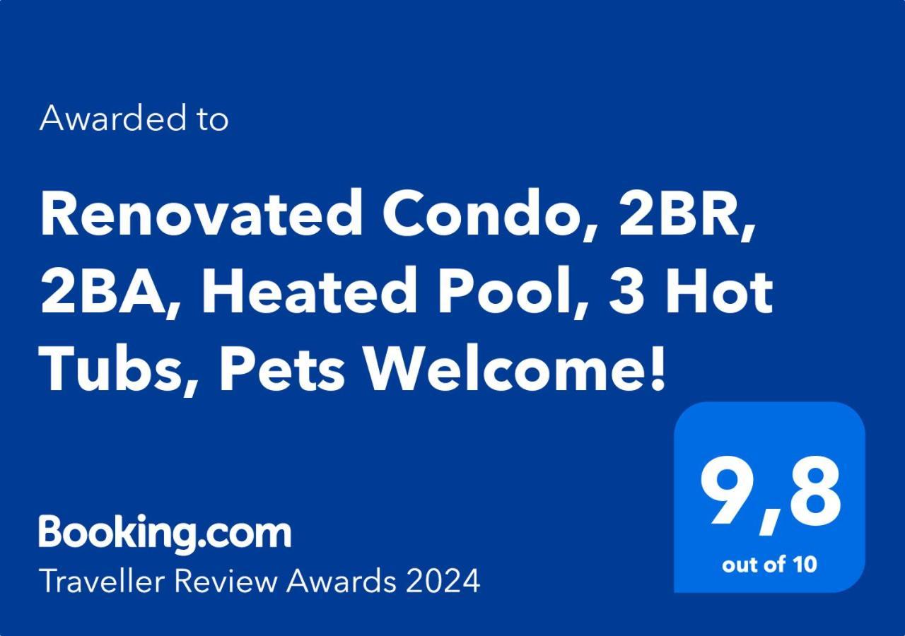 Renovated Condo, 2Br, 2Ba, Heated Pool, 3 Hot Tubs, Pets Welcome! 캔모어 외부 사진